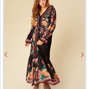 NWT Long boho floral dress